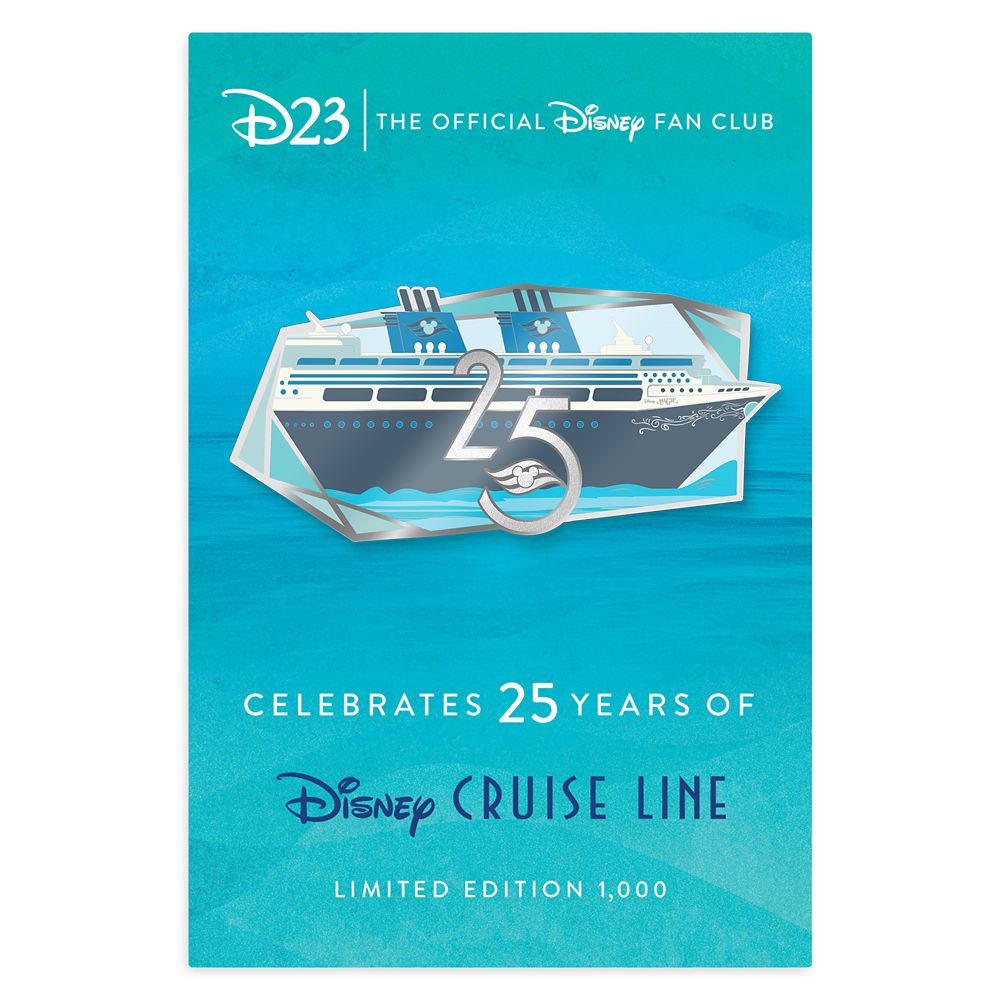 D23-Exclusive Disney Cruise Line 25th Anniversary Pin – Limited Edition
