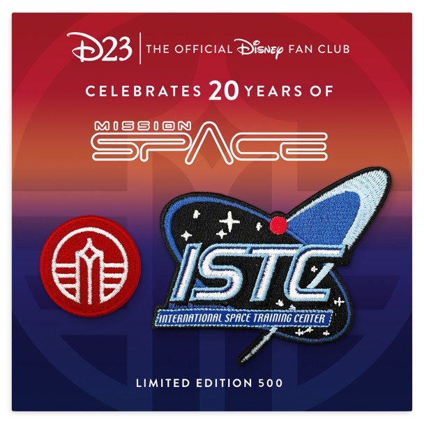 D23-Exclusive Mission: SPACE 20th Anniversary Patch Set – Limited Edition