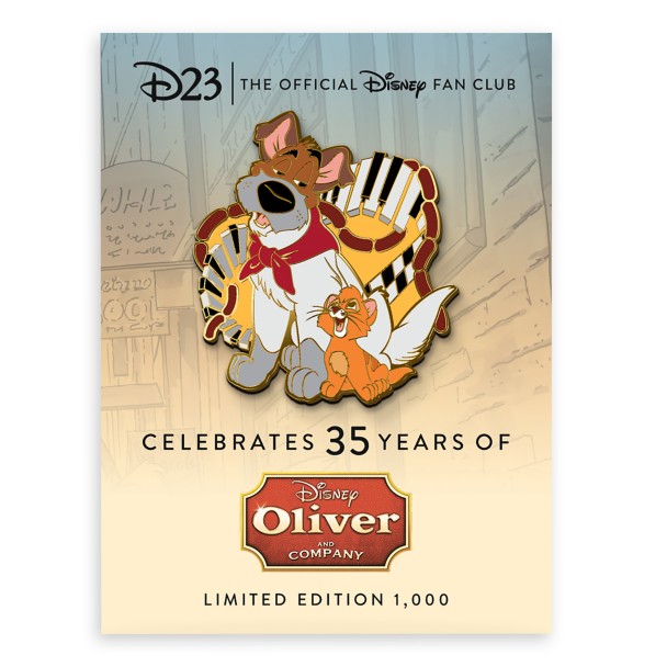 D23-Exclusive Oliver and Company 35th Anniversary Pin – Limited Edition
