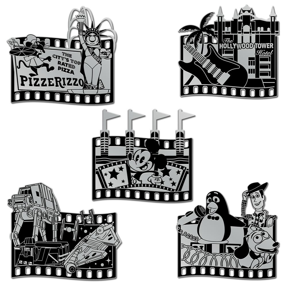D23-Exclusive Disney's Hollywood Studios 35th Anniversary Pin Set – Limited Edition