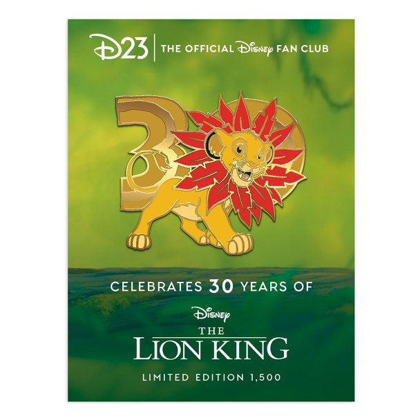 D23-Exclusive The Lion King 30th Anniversary Jumbo Spinner Pin – Limited Edition