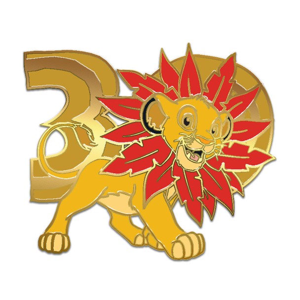 D23-Exclusive The Lion King 30th Anniversary Jumbo Spinner Pin – Limited Edition