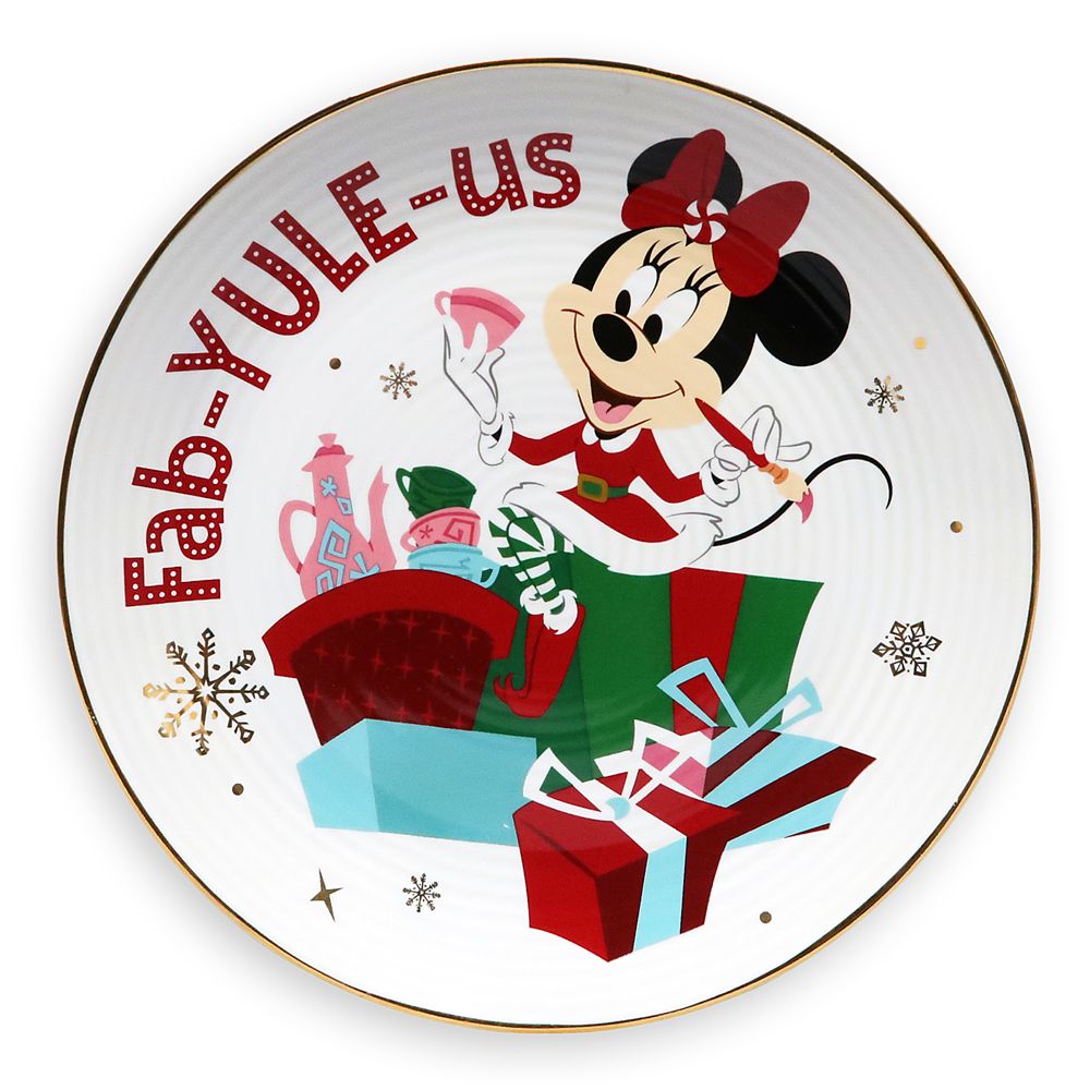 Santa Mickey Mouse and Friends Holiday Plate Bundle
