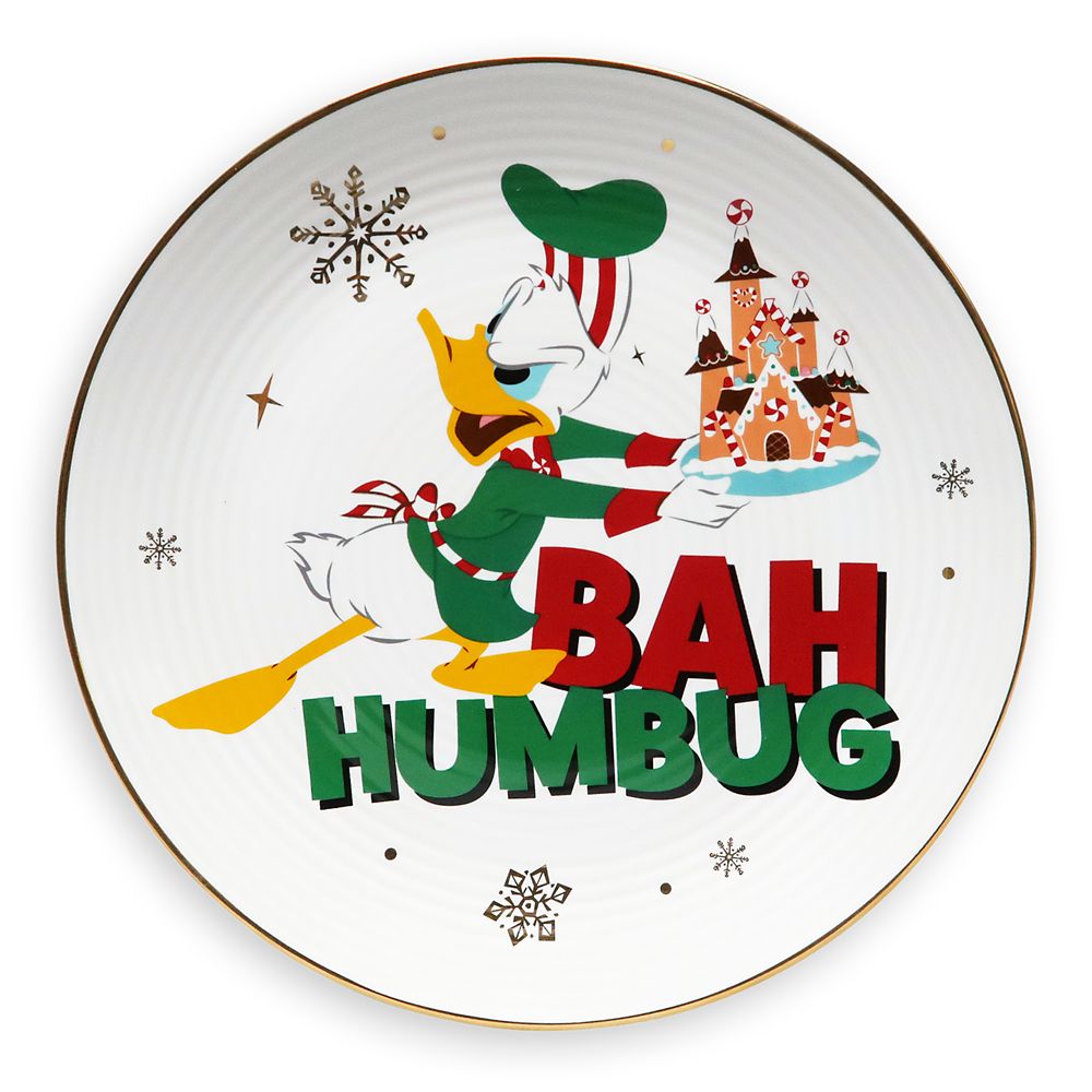 Santa Mickey Mouse and Friends Holiday Plate Bundle