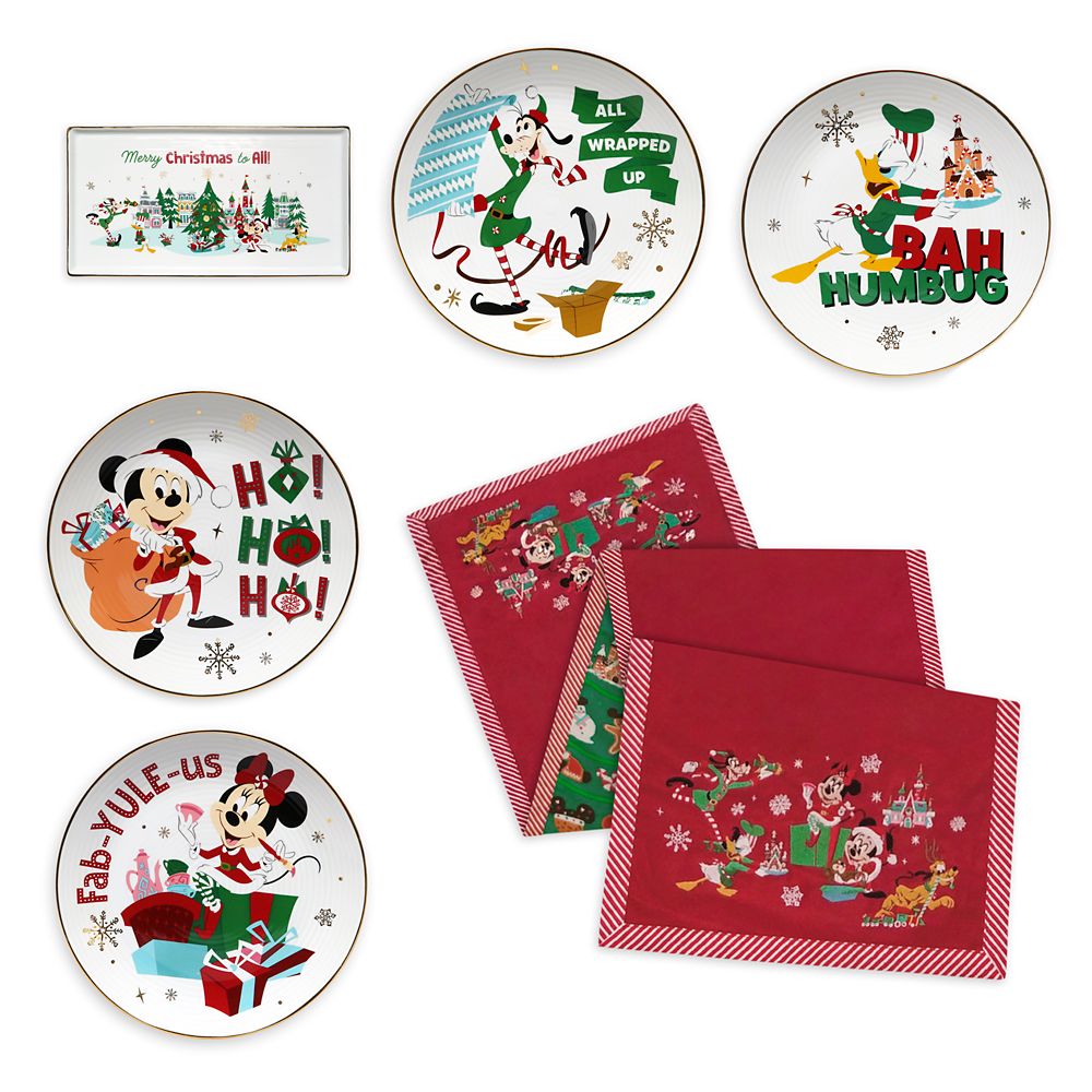 Other Home Garden Disney Reversible Table Runner Mickey Mouse Friends Holiday Yuletide Farmhouse Home Garden