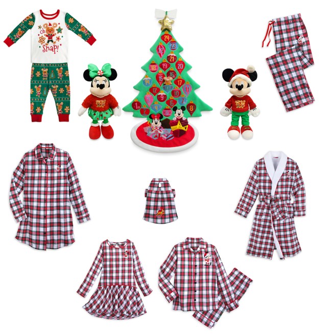 Mickey and Minnie Mouse Holiday Family Sleepwear Collection