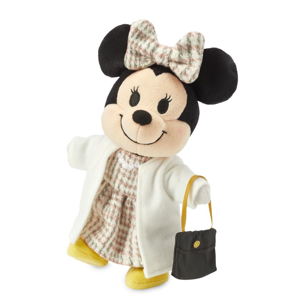 Minnie Mouse Disney nuiMOs Plush and White Coat with Tweed Dress and Crossbody Set
