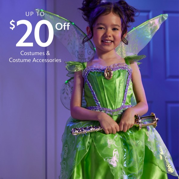 Up to $20 Off Costumes & Costume Accessories Shop Now