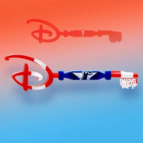 Background image of Unlock the Marvel Mystery Key, Captain America 80th Anniversary Key & Key Pin