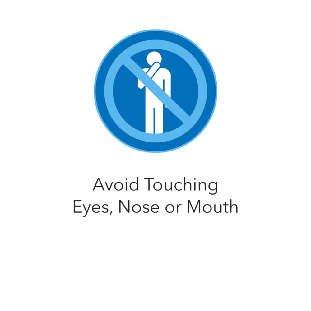Avoid Touching Eyes, Nose or Mouth
