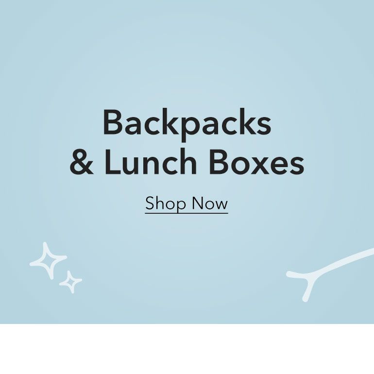 Backpacks & Lunch Boxes Shop Now