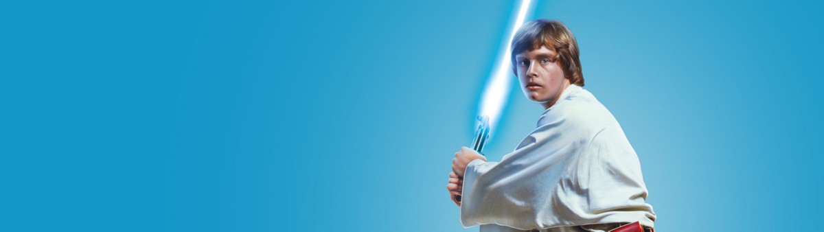 Background image of Luke Skywalker