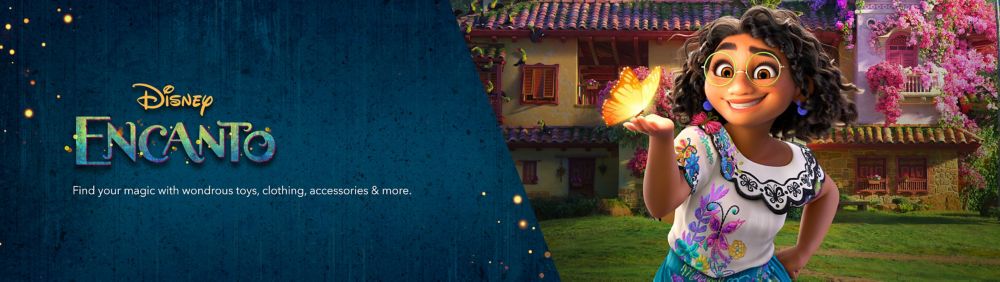 Encanto Find your magic with wondrous Encanto-inspired toys, clothing, accessories & more.