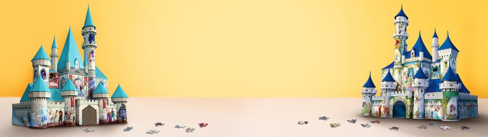 Frozen 3D castle puzzle, Ravensburger Pixar puzzle in box