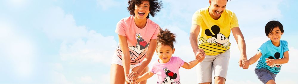 boy and girl matching disney outfits