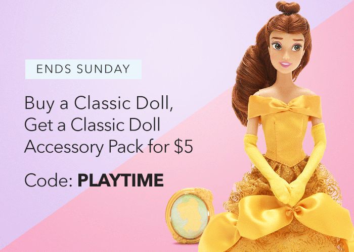 LIMITED TIME ONLY Buy a Classic Doll, Get a Classic Doll Accessory Pack for $5 Code: PLAYTIME