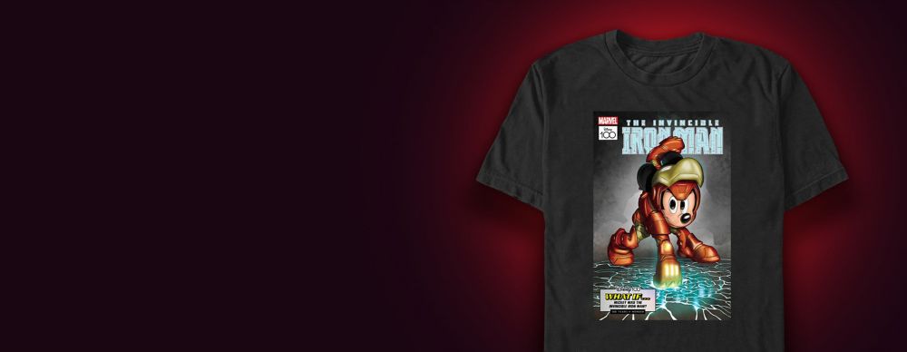 Background image of Conquer New Mickey & Friends Marvel Variant Cover T-Shirts